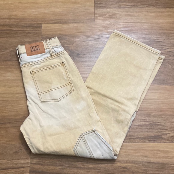 BDG Women's Straight Leg Jeans - Tan - Picture 1 of 7